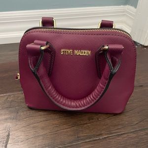 Steve Madden- Burgundy Crossover Mini Bag